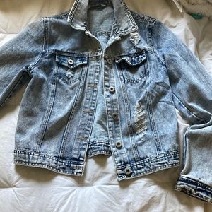 Distressed Denim Jakcet